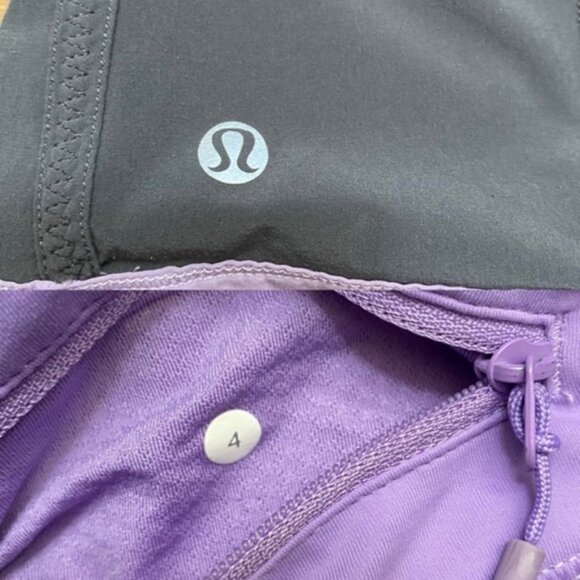 Lululemon Run Energy Skirt Skort Grey Purple Women Size 4 - Picture 9 of 9